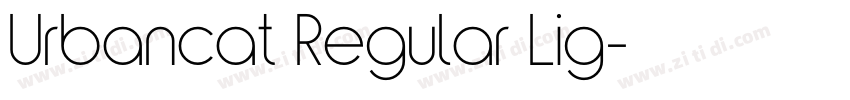 Urbancat Regular Lig字体转换